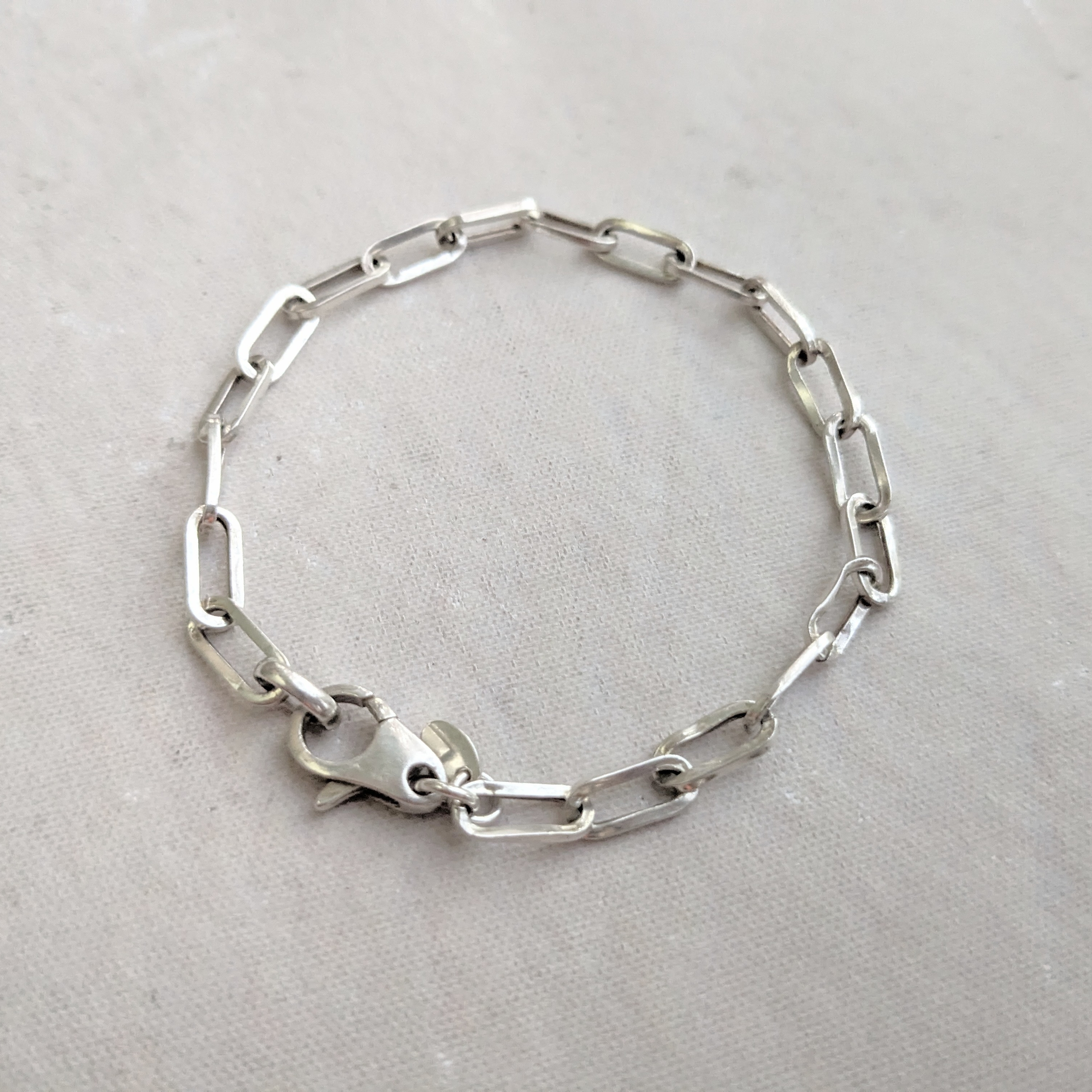 Silver Chain Link Bracelet